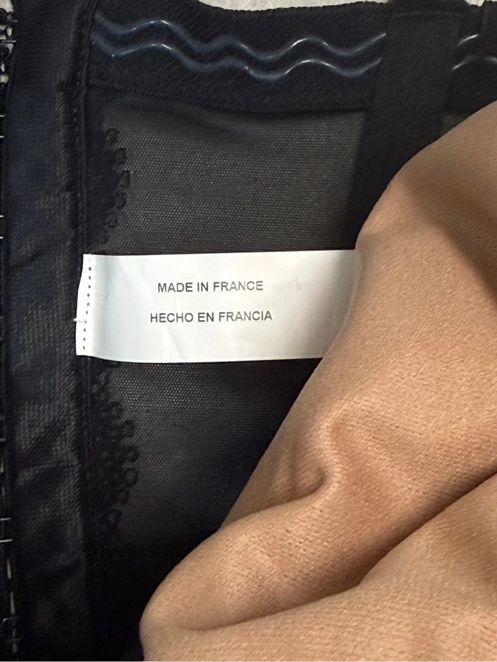 Simone Pérèle Black & Nude Mesh Bustier Corset — 34B / EUR 75B
